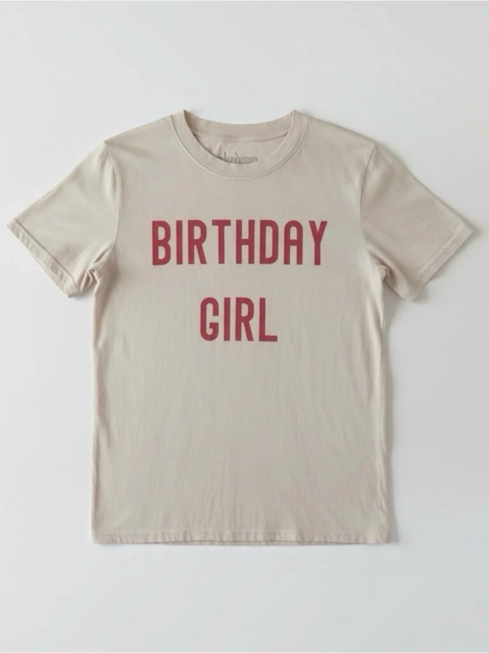 Brokedown Clothing Birthday Girl Graphic Tee Pink Size 6 USA